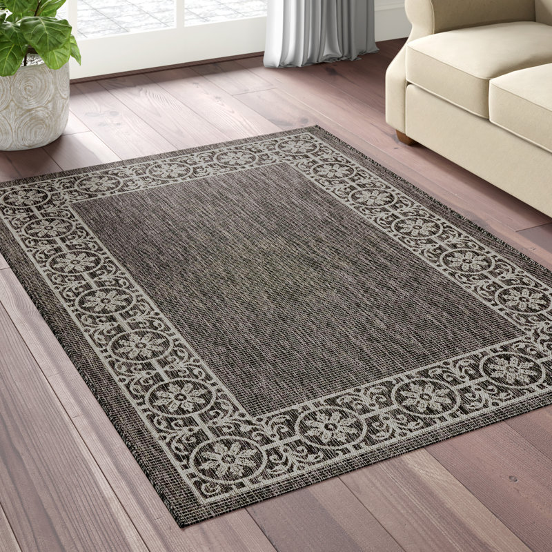 Sol 72 Outdoor™ Wickes Charcoal Grey Indoor/Outdoor Area Rug & Reviews Wayfair